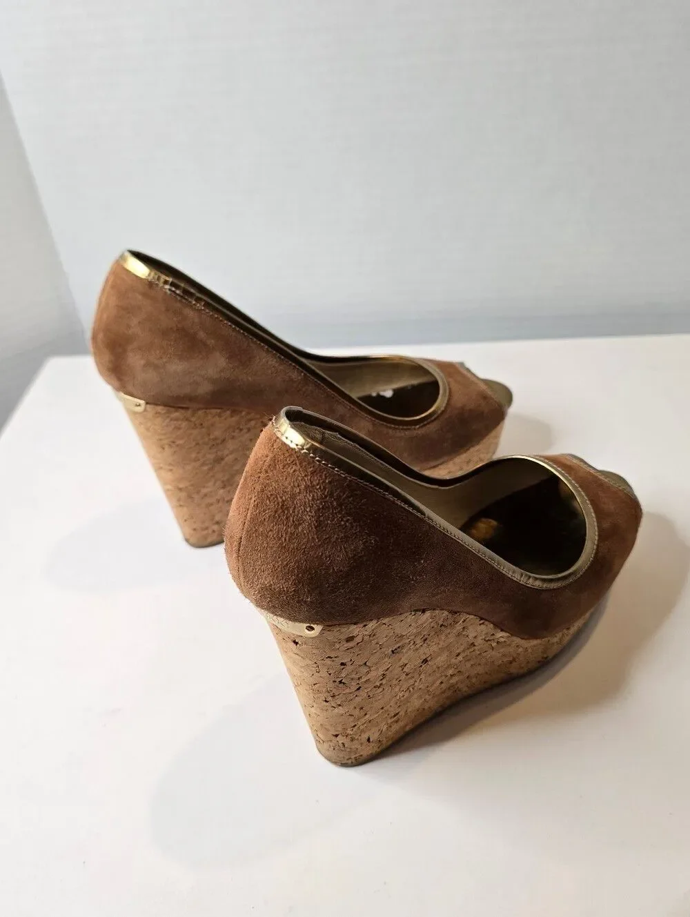 Jimmy Choo Papina Cork Wedges Size 38 - Picture 4 of 8